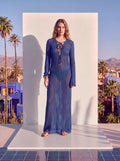 Maxi Mesh Dress Marrakesh Blue
