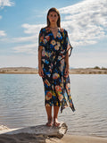 Damask Rose Kaftan Long
