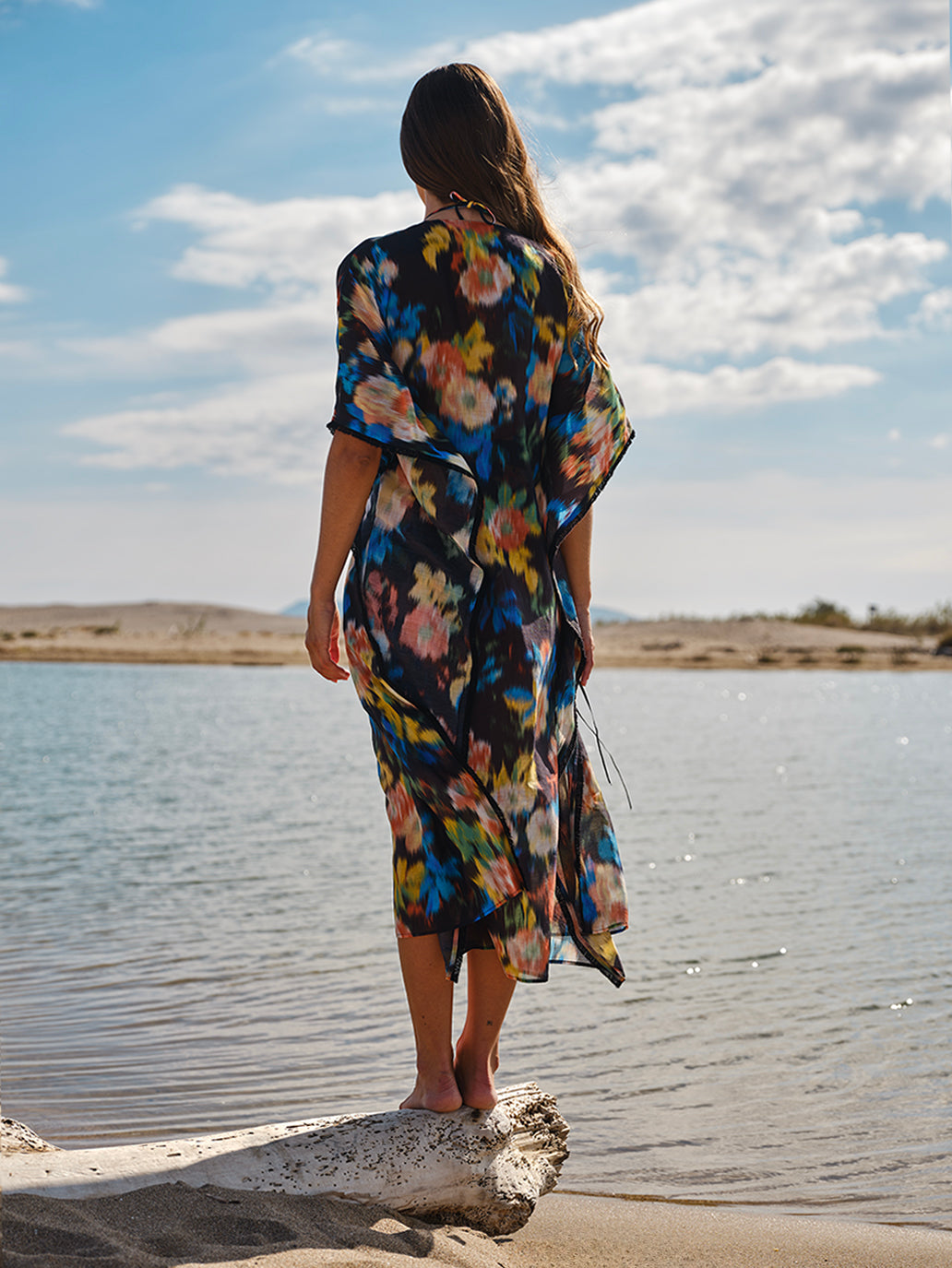 Damask Rose Kaftan Long