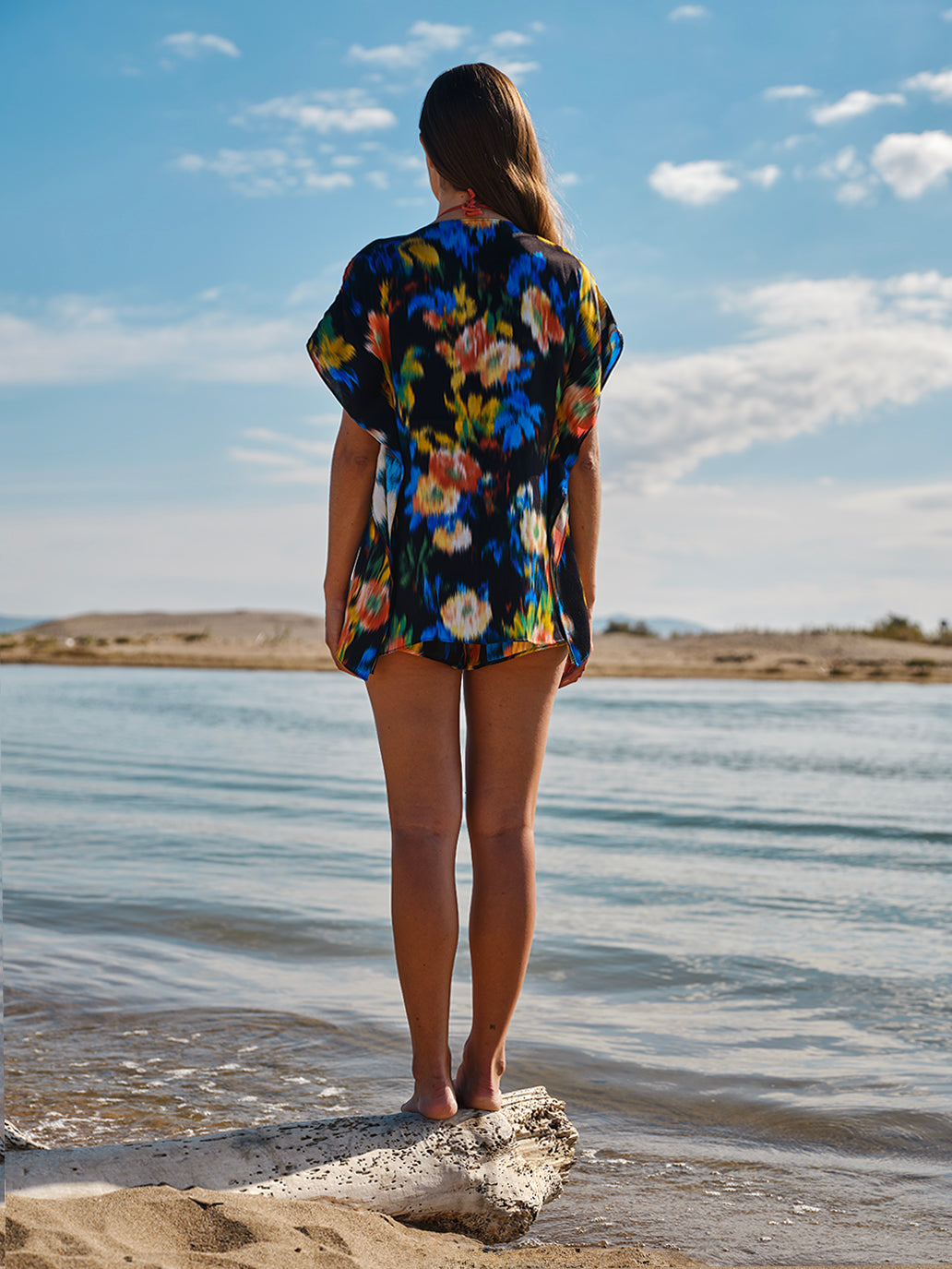 Damask Rose Kaftan Shirt