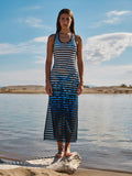 Water Print Stripes Dress