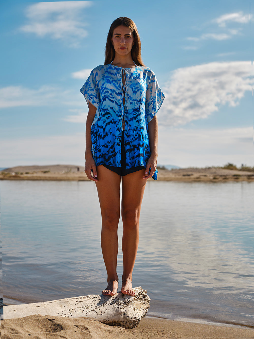 Water Print Short + Kaftan