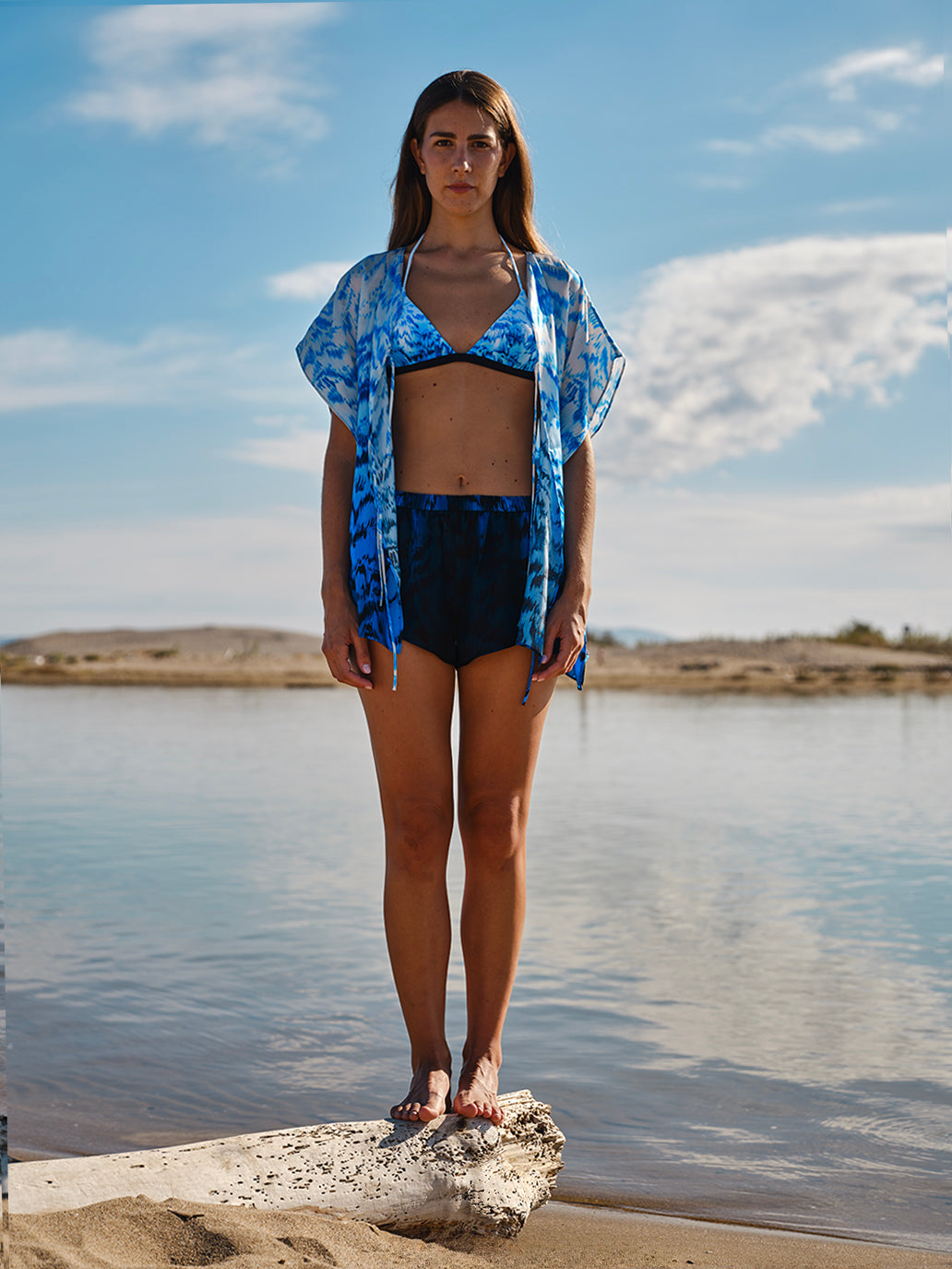Water Print Short + Kaftan